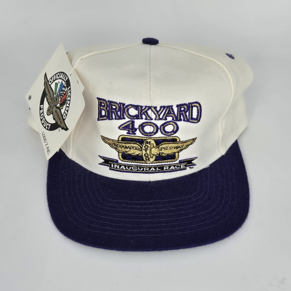 Vtg 1994 Brickyard 400 Inaugural Race Hat NWT Logo 7 Snapback‎ NASCAR Racing 90s
